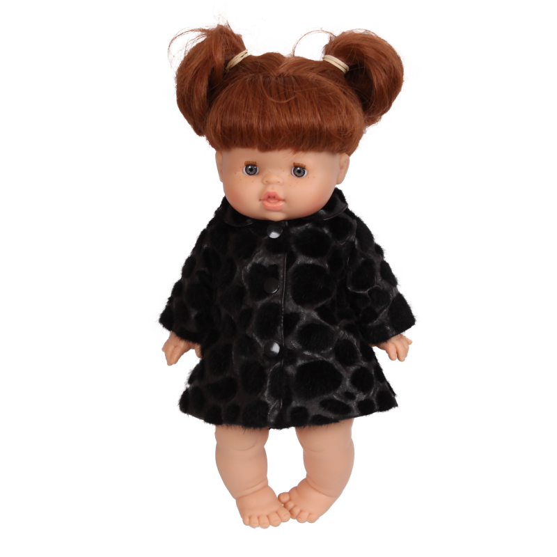 Winterjas panter grijs